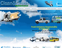 Tablet Screenshot of cleanandgreenvehicles.com